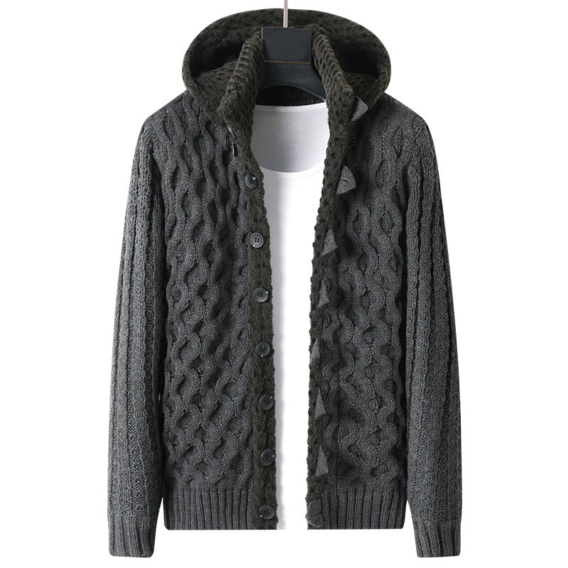 Men's Korean-style Stretch Slim Fit Sweater Jacket