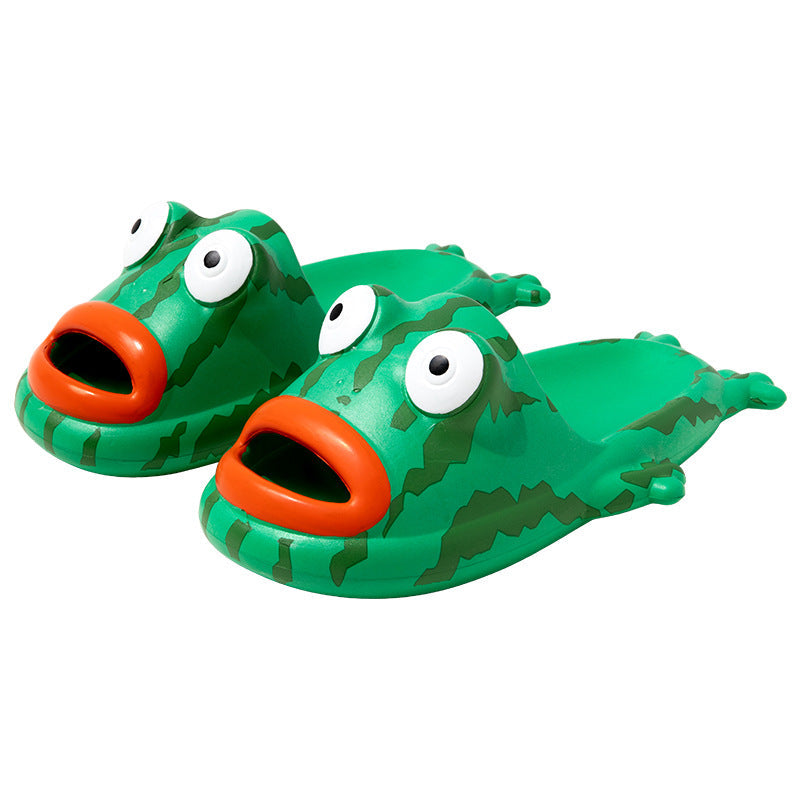 Summer Interior Home Lovely Bathroom Cartoon EVA Couple Slippers