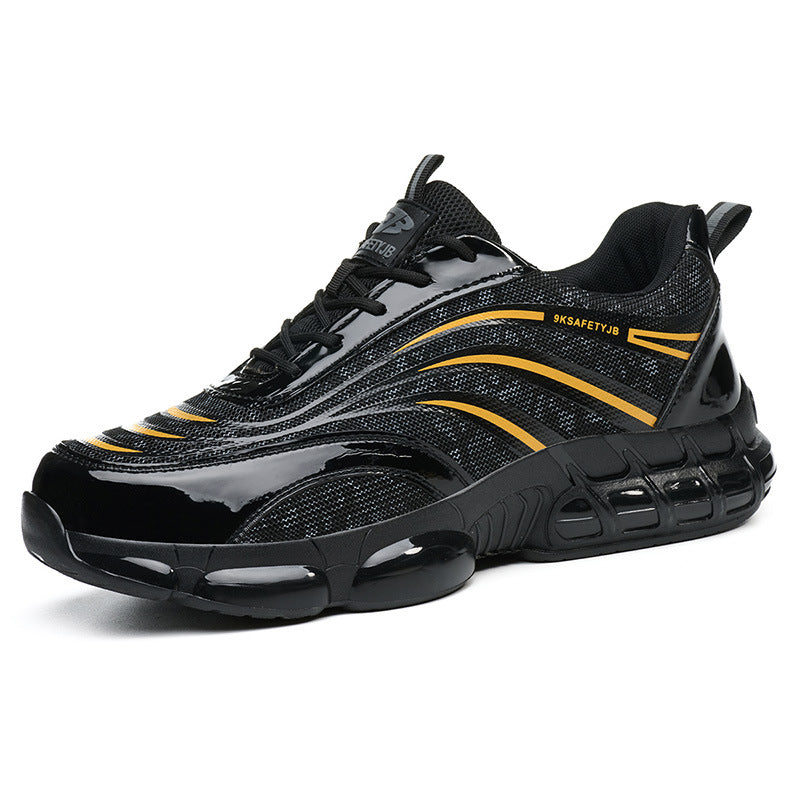 PU Leather Labor Protection Shoes With Anti-smashing Function