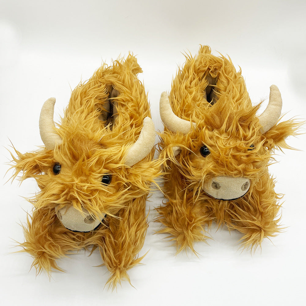 Men's And Women's Scottish Yak Slippers Cotton Shoes