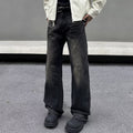 Washed Black Jeans Men's Retro Advanced