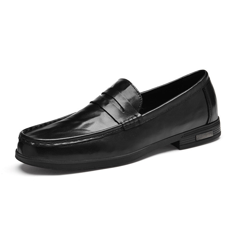 New British Breathable Casual Leather Shoes Men