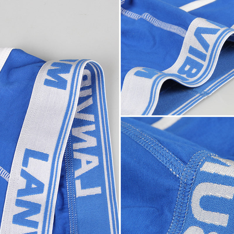 Men's Underwear, Medium Waist Cotton, Comfortable U Convex