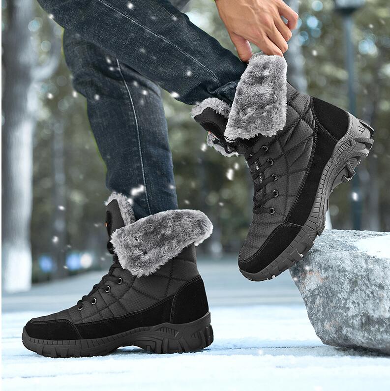 Northeast Plus Size Fleece Snow Boots Men's Shoes