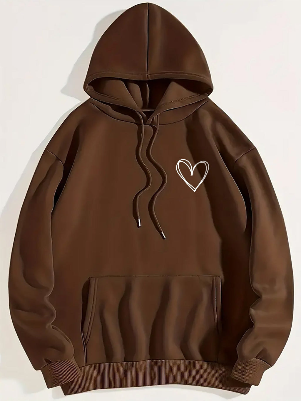 Street Pullover Long Sleeve Loose Fleece Hooded Women's Sweater