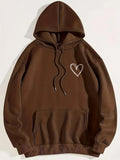Street Pullover Long Sleeve Loose Fleece Hooded Women's Sweater