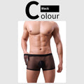 New Flat Foot Breathable Elastic Low Waist Boxer Briefs
