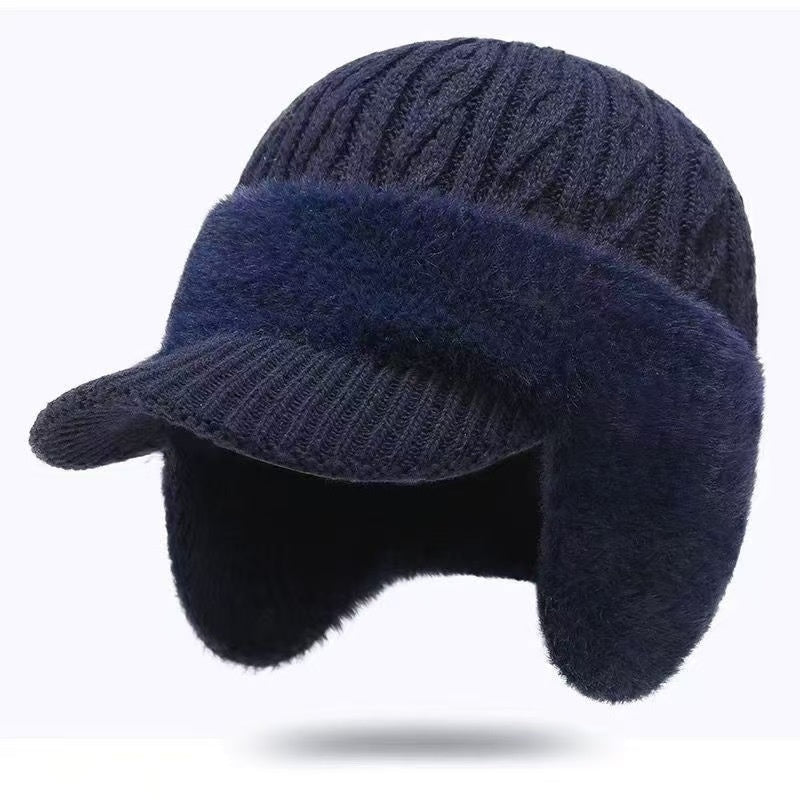 Winter New Men's Ear Protection Cold-proof Knitted Hat