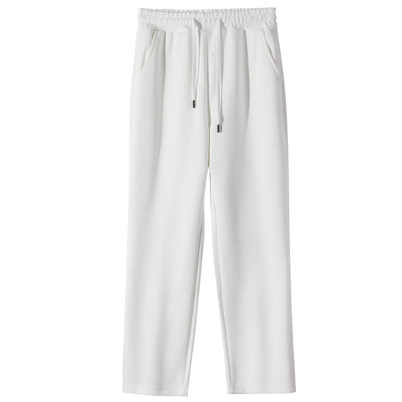 Casual Pants Elastic Waist Heavy Loose Track Pants Men's And Women's Casual Straight-leg