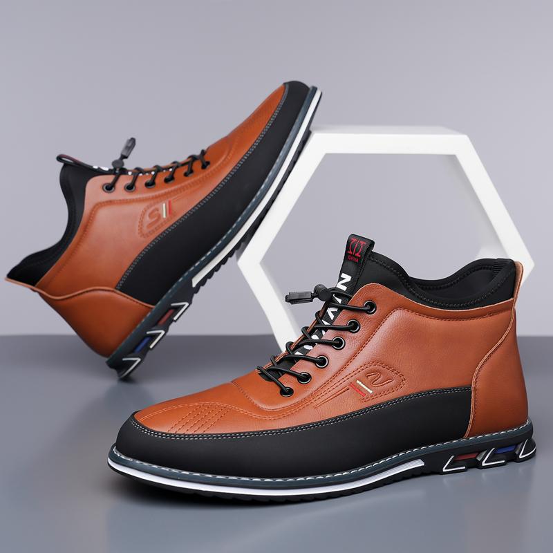 Men's Business Casual Leather Shoes Fathersdaygift Closed