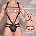 High Elastic Hollow Men's Sexy Jumpsuit