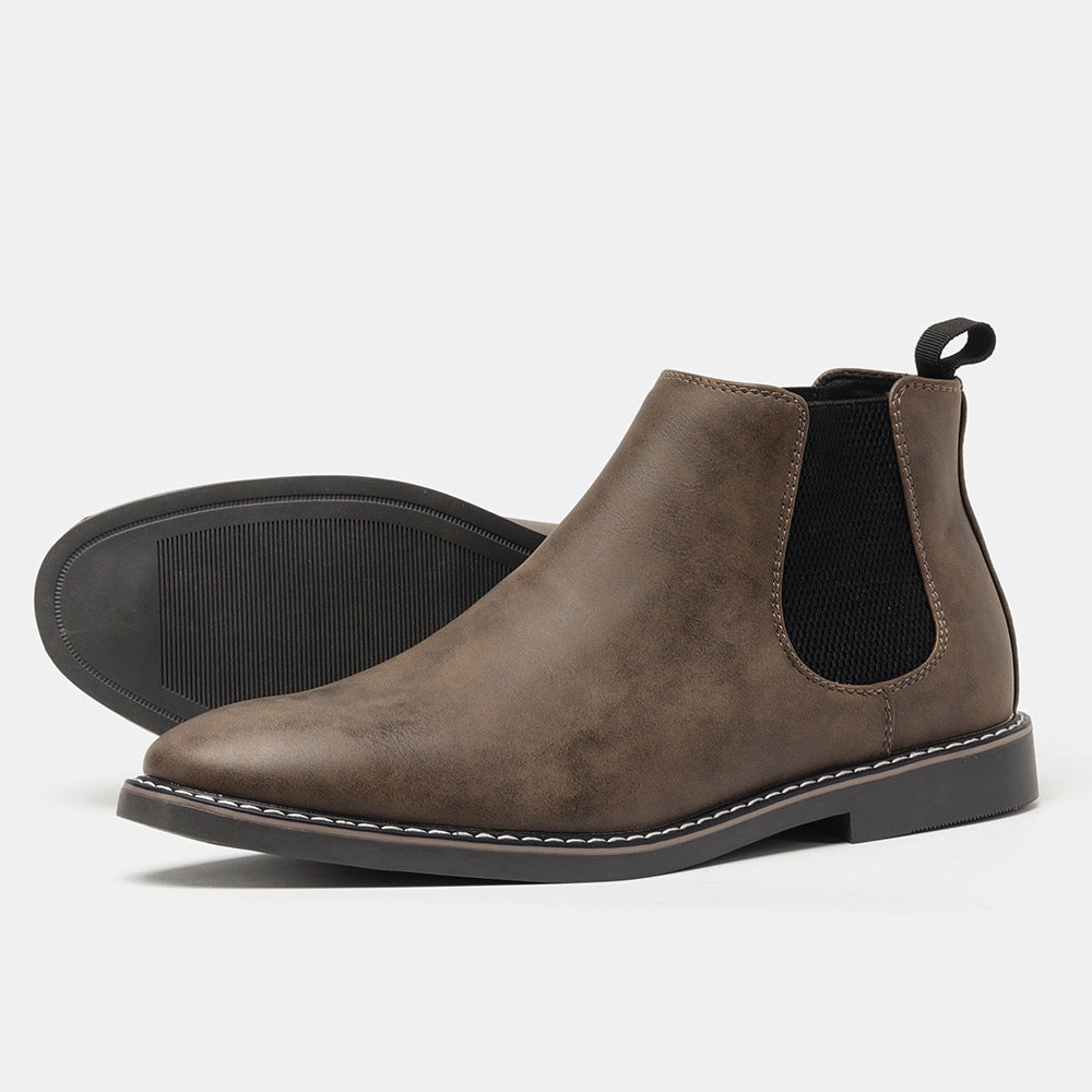 Chelsea Men's Boots Formal High-top  British Casual Single