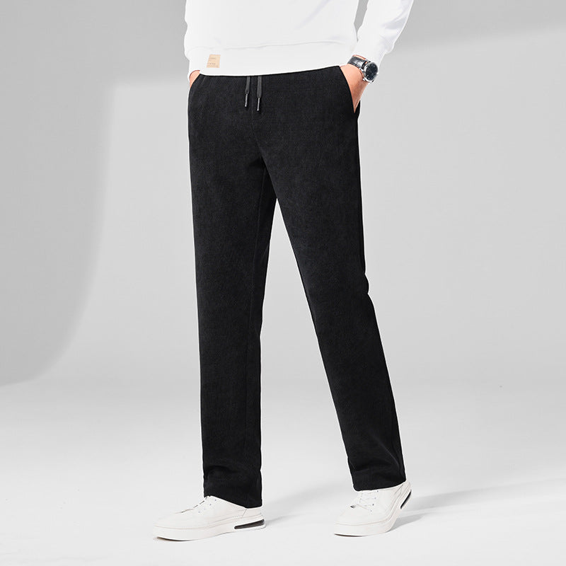 Men's Corduroy Straight Pants Loose Casual Pants