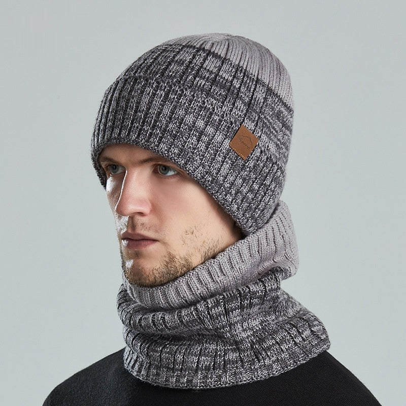 Outdoor Woolen Cap Fleece-lined Thickened Warm Hat