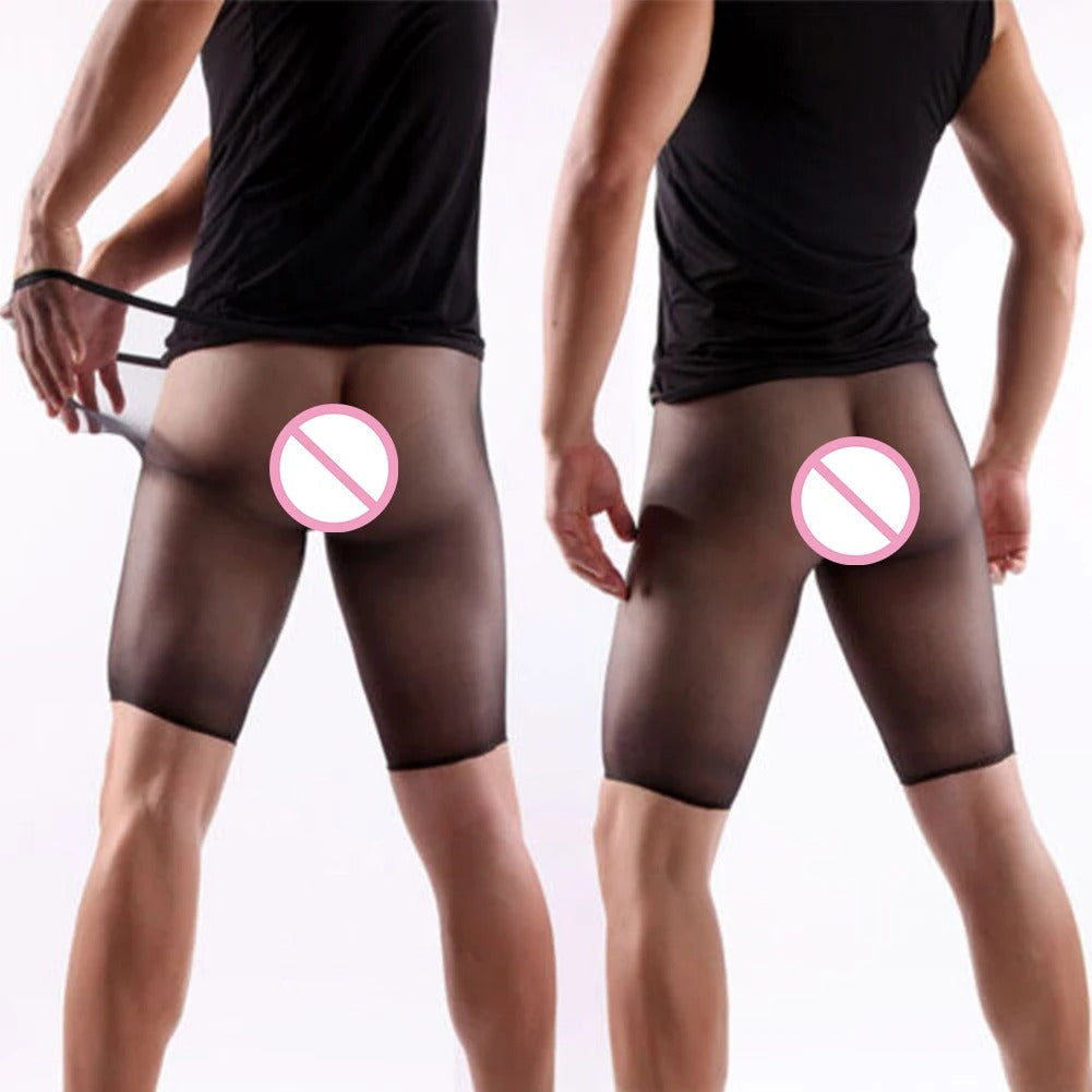 Men's Second-generation Ultra-fine Mesh Seamless Capri Pants With Sealed Cuffs