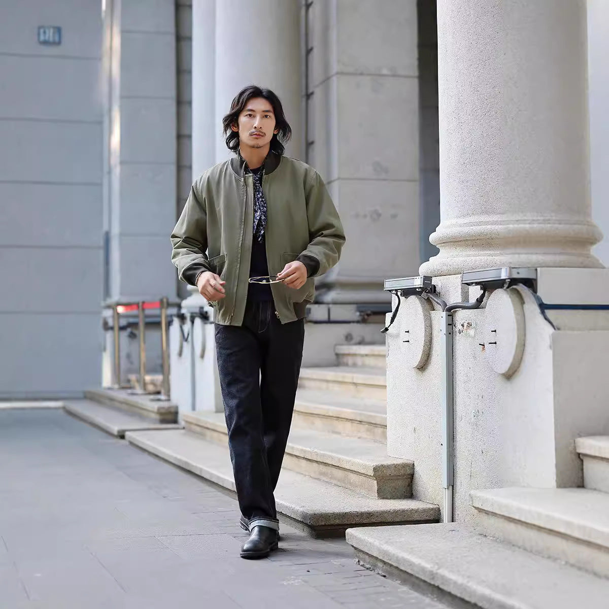 Solid Color Tank Jacket Stand Collar Coat