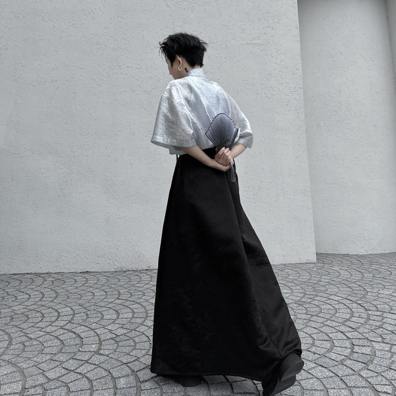 Hanfu Jacquard Horse-face Skirt Long Skirt