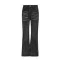 Men's Washed Distressed Cat Jeans