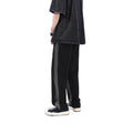 Men's Summer Trendy Brand Casual Pants Loose-fit Distressed Washed Straight-leg Design