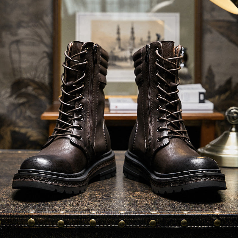 New British Retro Tooling Martin Boots Men's High Top