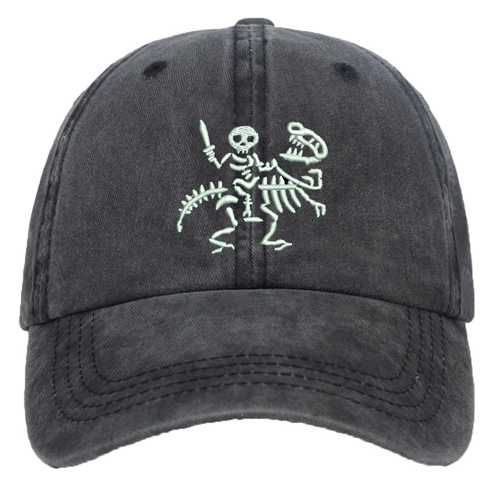 Men's Versatile Knight Dinosaur Embroidered Baseball Cap