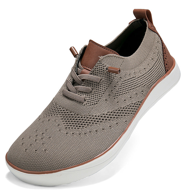 Men's Wide Toe Sports And Leisure Shoes With Mesh Face