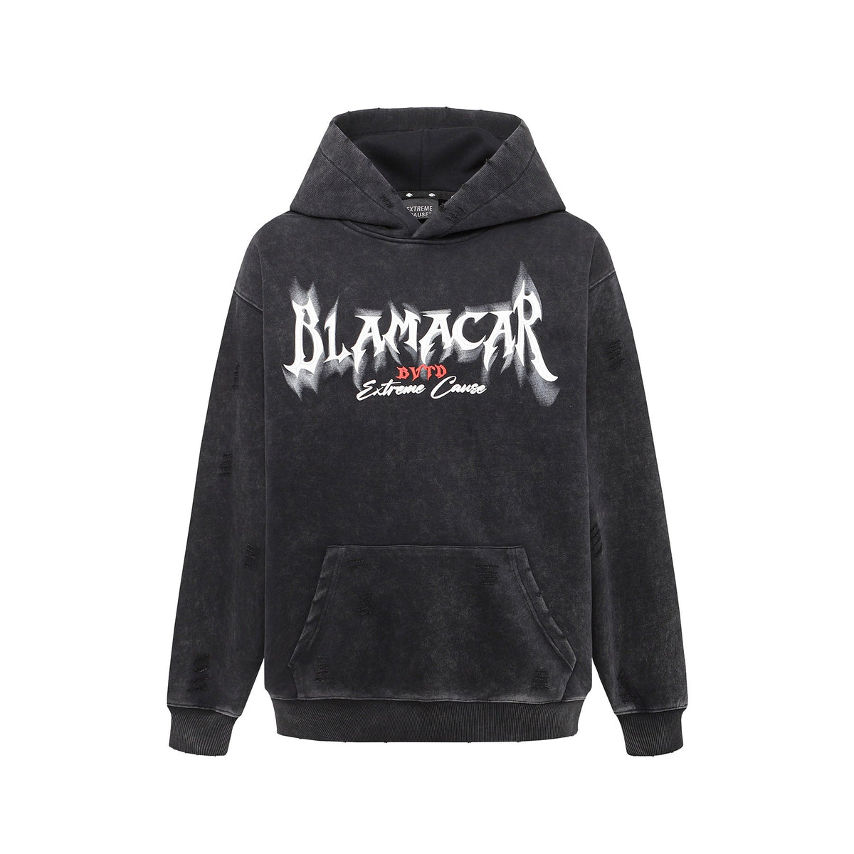 American Retro Heavy Washed Hoodie Design Sense Printed Hoodie