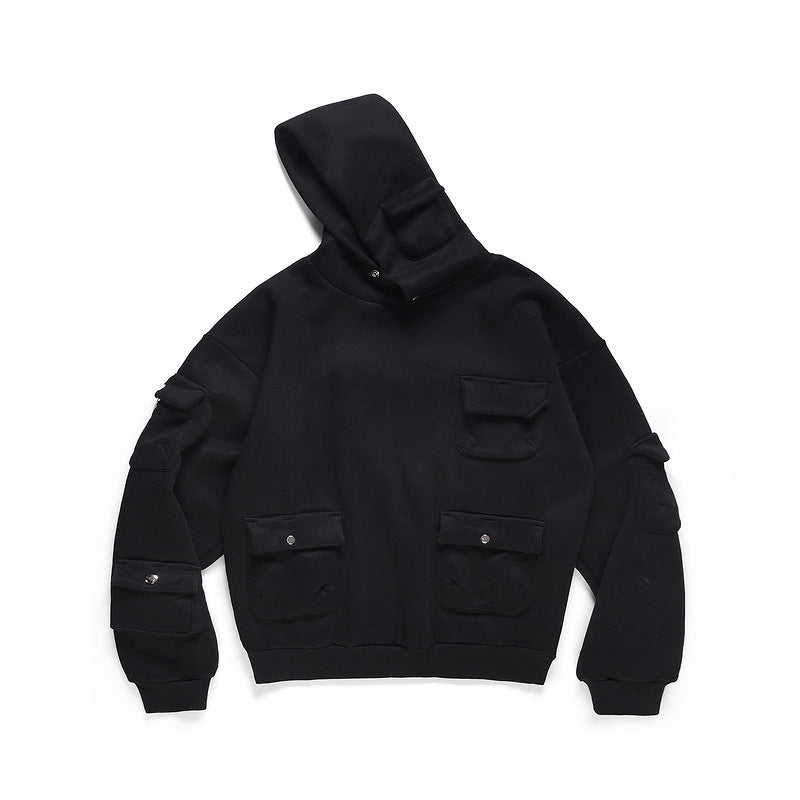 Men's Multi-pocket Functional Wind Hooded Sweatshirt