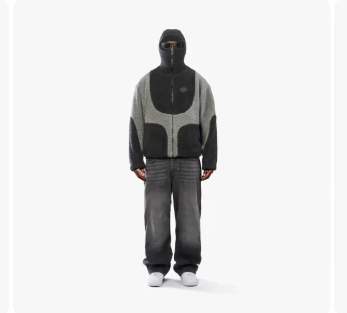 Men's Lamb Wool Hooded Zipper Coat