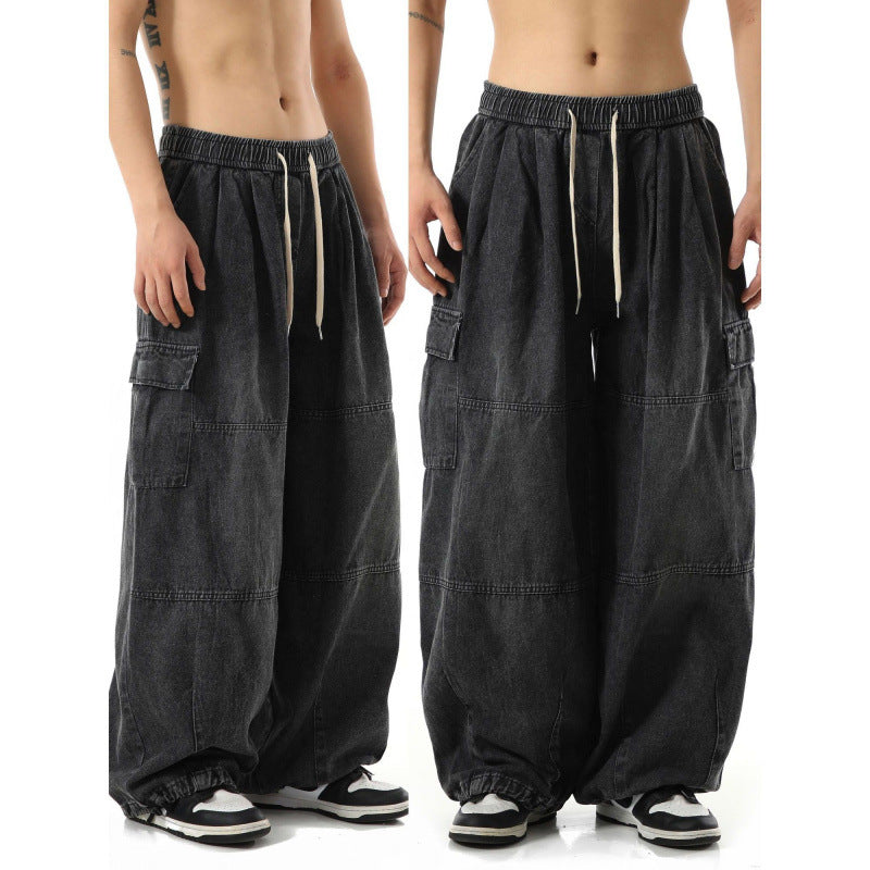 Men's Vintage Washed Denim Jeans