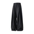 Cross Pleated Design Draping Casual Suit Pants