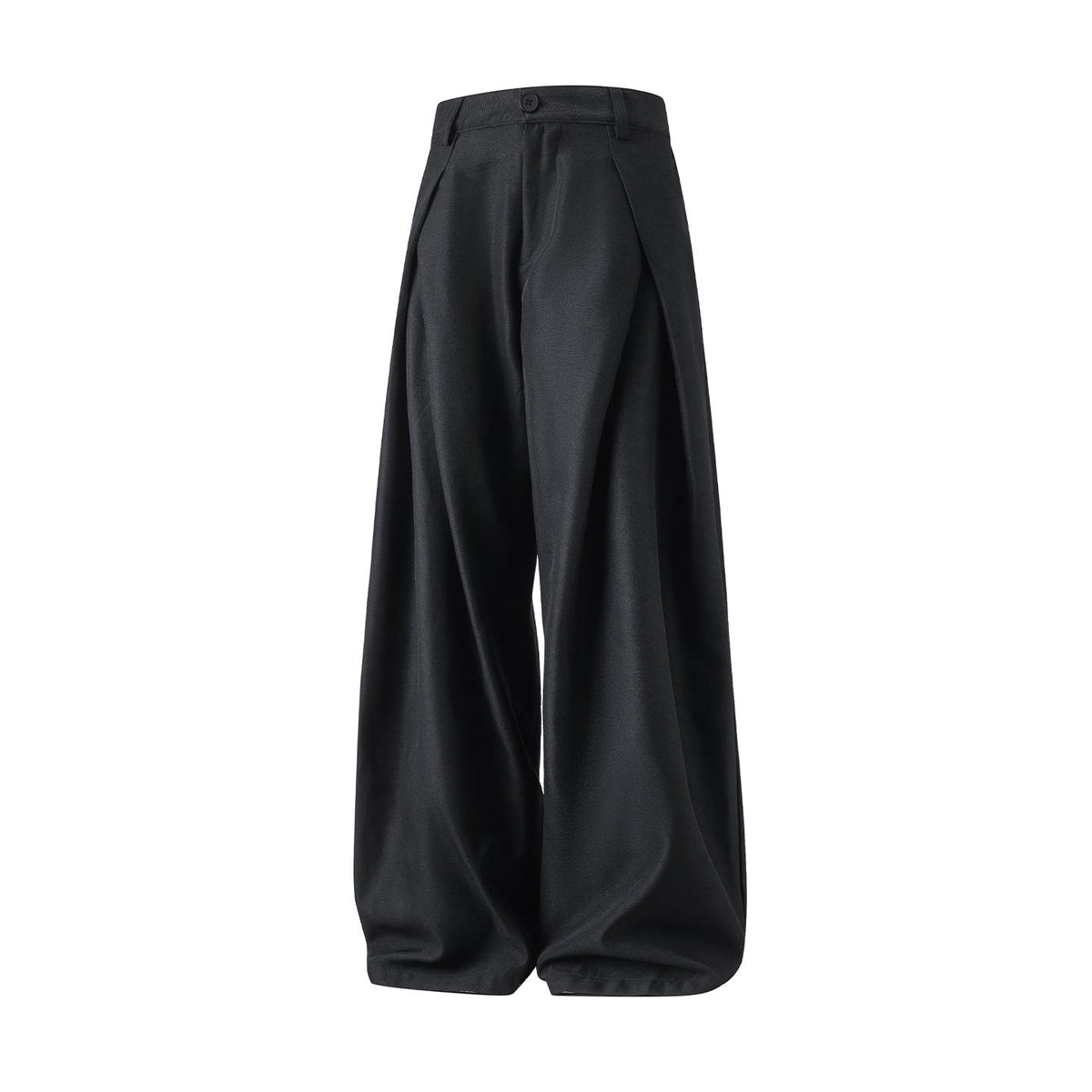 Cross Pleated Design Draping Casual Suit Pants