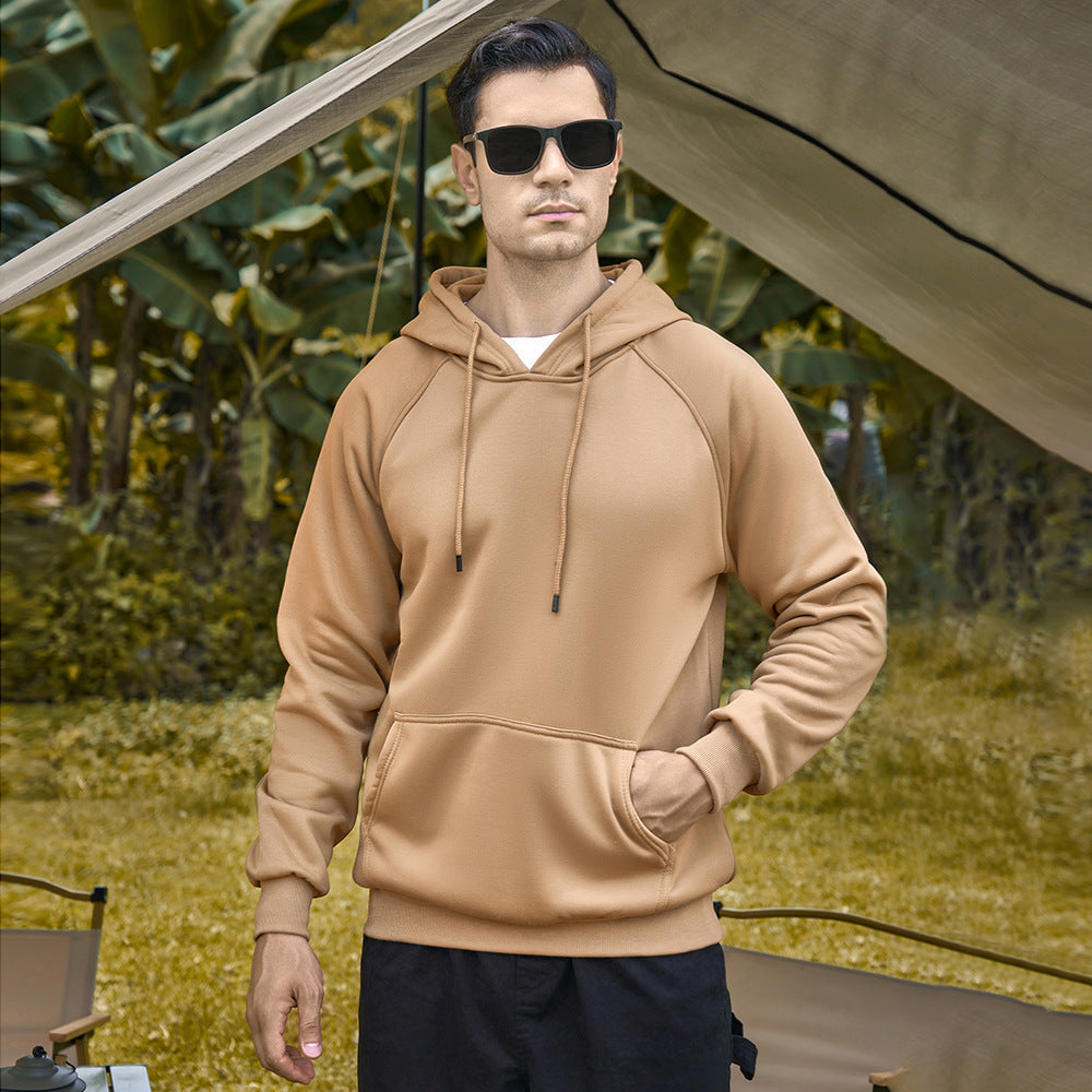 Loose Cool Blank Fleece hoodie Men's