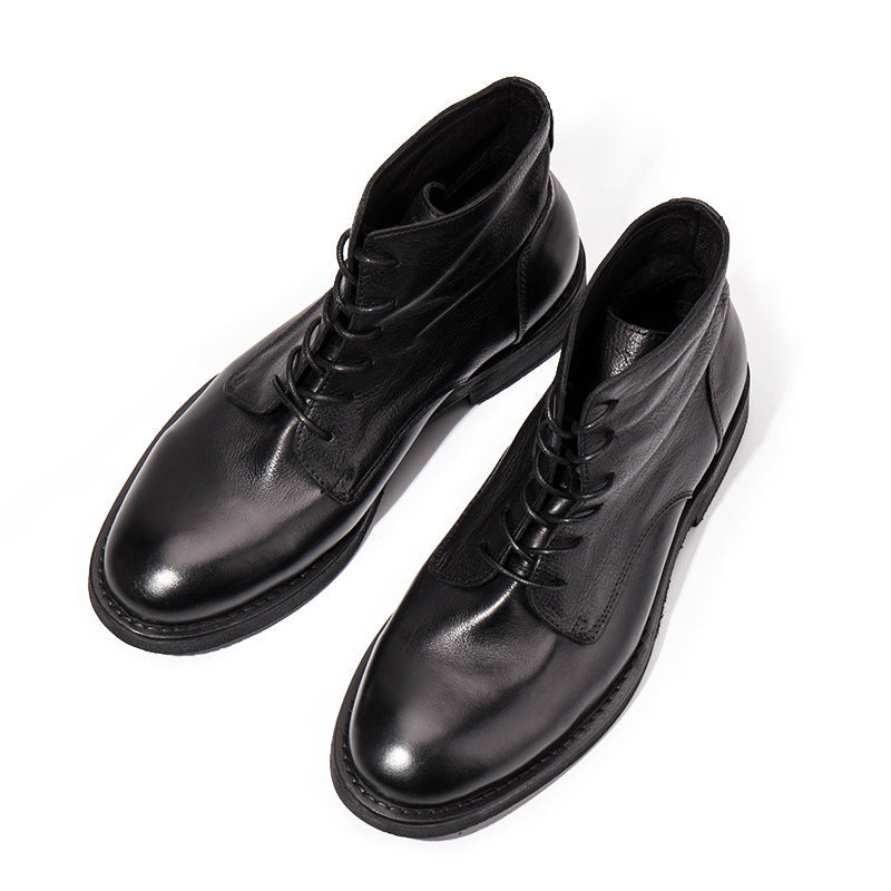 Workwear Boots All-match First Layer Cowhide Retro boots