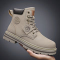 Men's Seven-hole Fleece-lined Durable Wear-resistant Overalls Boots