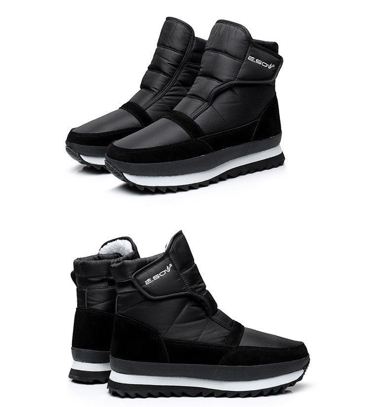 Outdoor Men's Warm Thick-soled Cotton Shoes