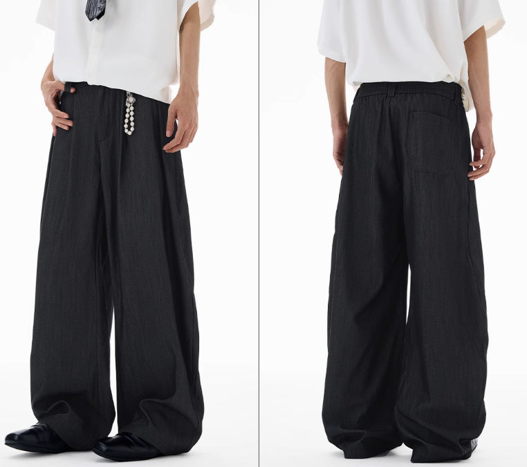 American Retro Texture High Intelligence Machete Suit Pants
