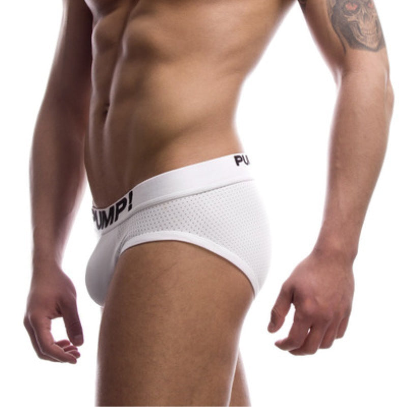 Black And White Briefs Men's Cotton Mesh Underwear