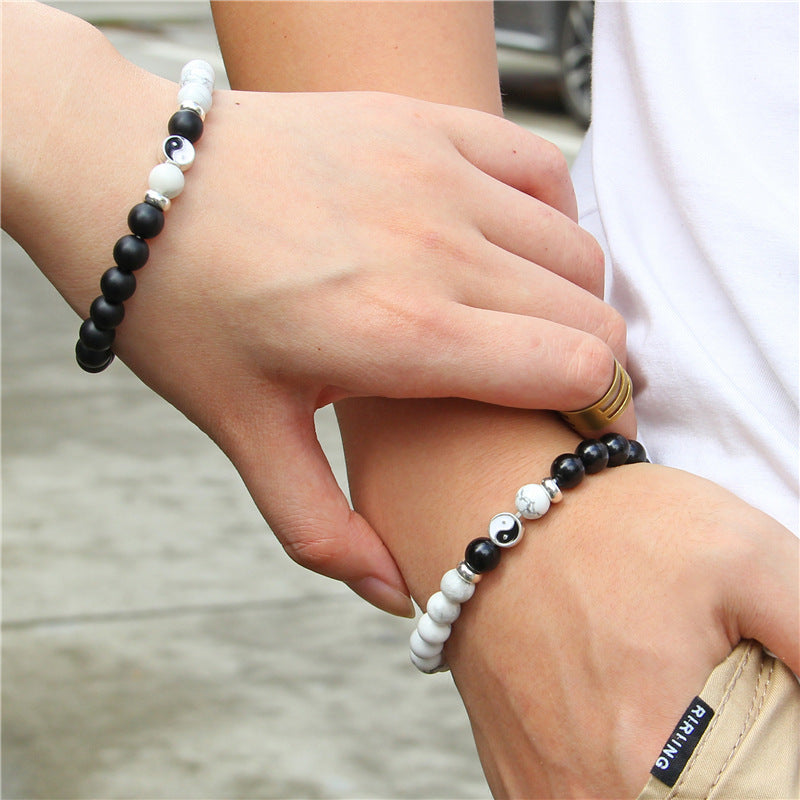 Natural Stone Turquoise Beads Bracelet Men