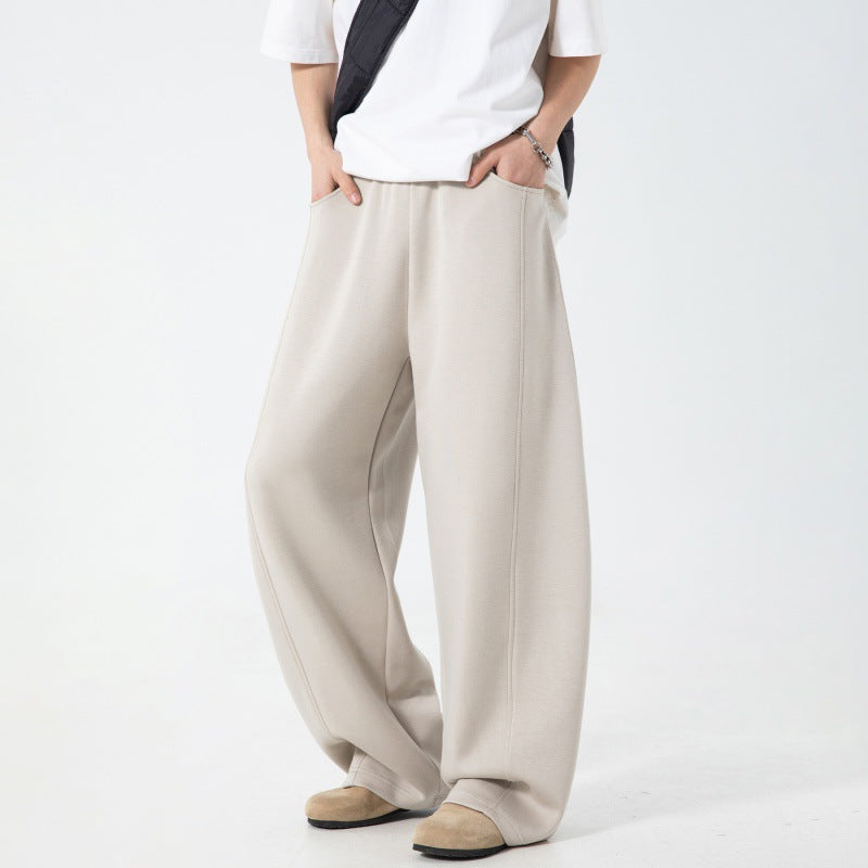 Split Patchwork Casual Pants Men's Loose Track Sweatpants