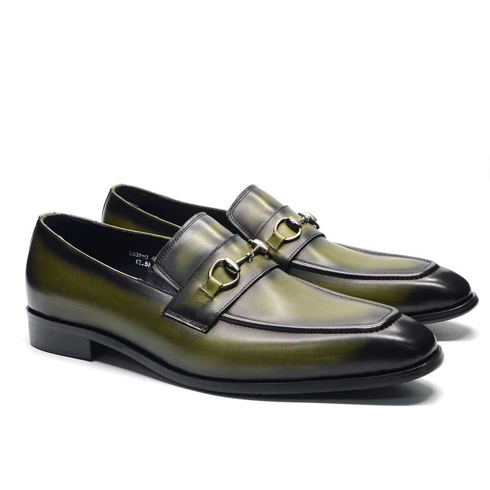 Trendy Summer Business Casual Fashion Cowhide Men's Shoes