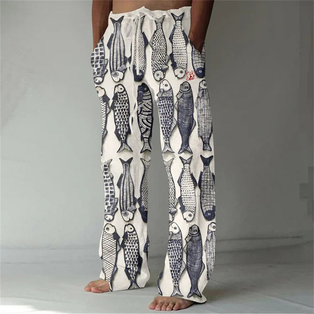 Men's Loose Casual Pocket Drawstring Sweatpants