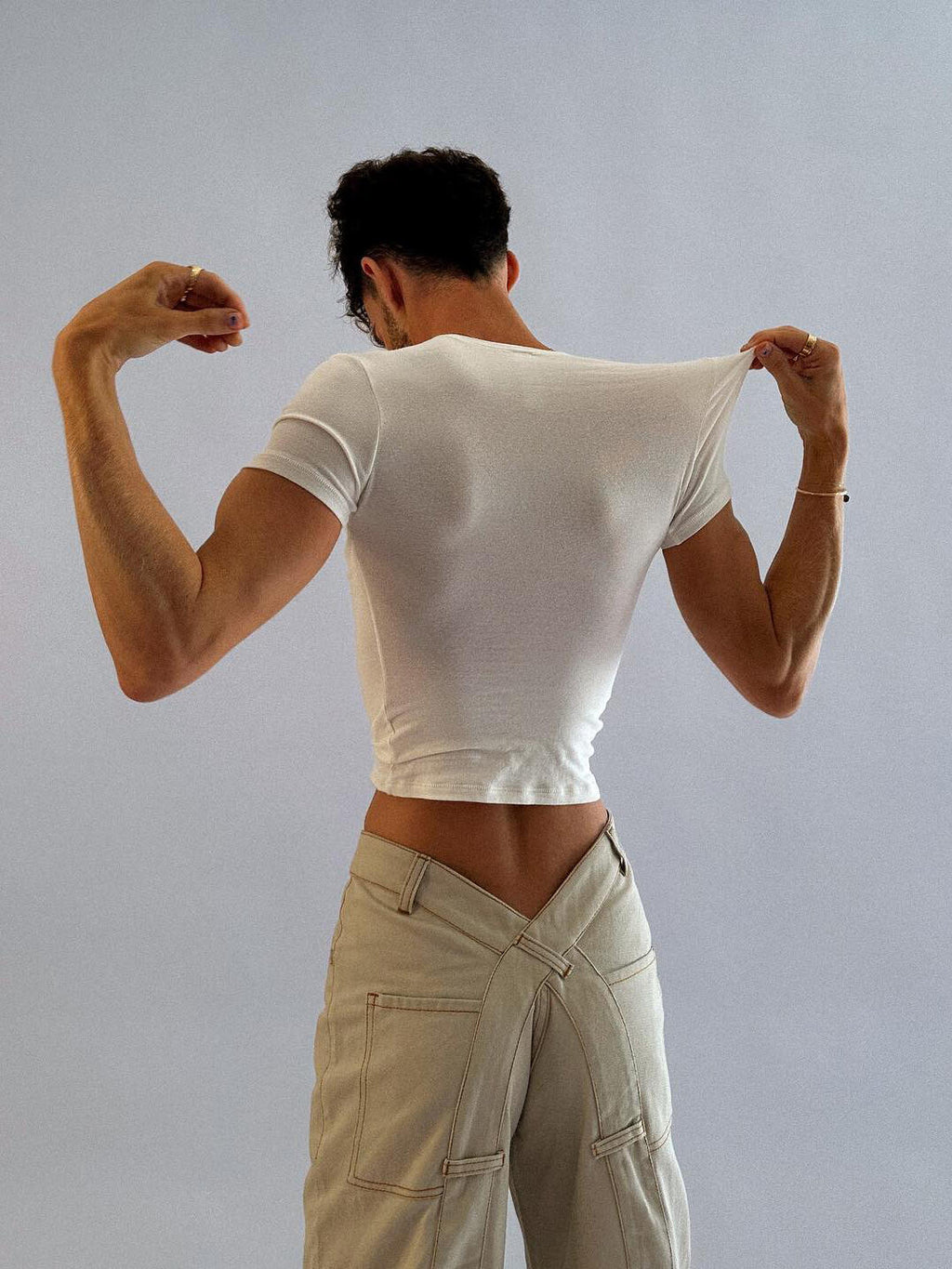 Low-rise Crossover Jeans