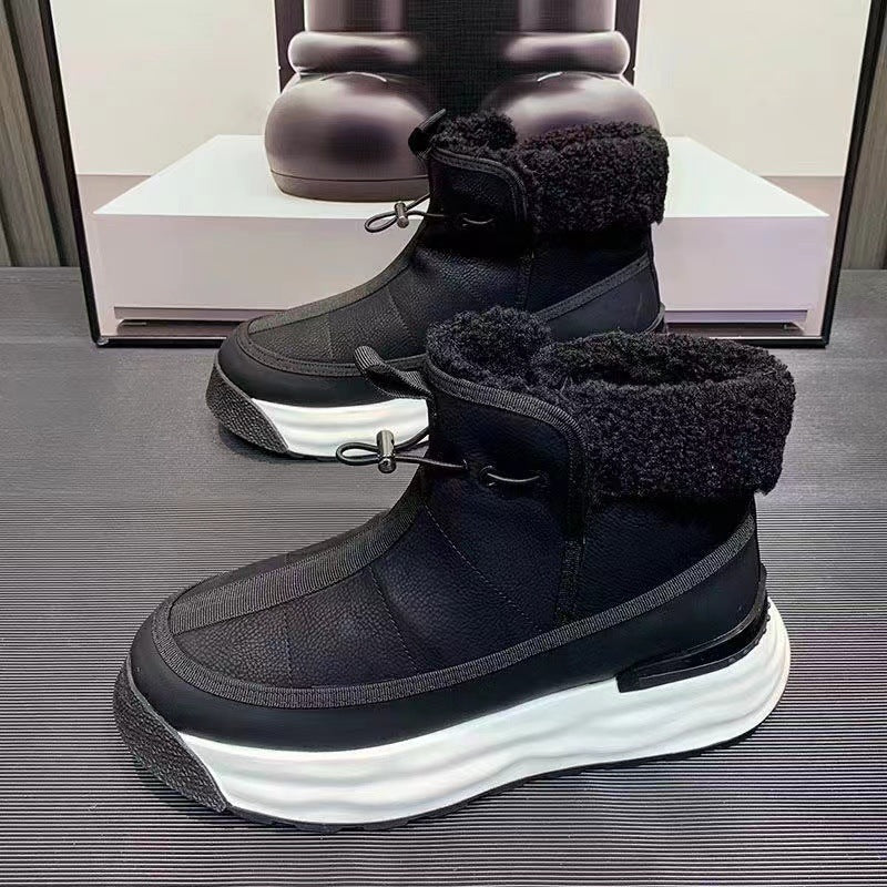 High-top Platform Men's Genuine Leather Shoes