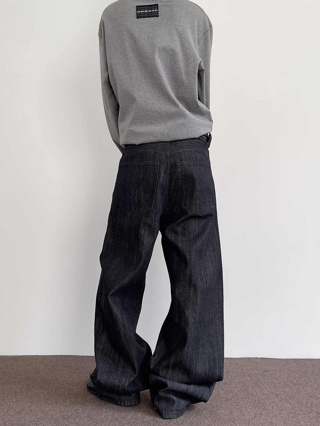 Jeans Straight Micro-pull A- Line Casual Pants