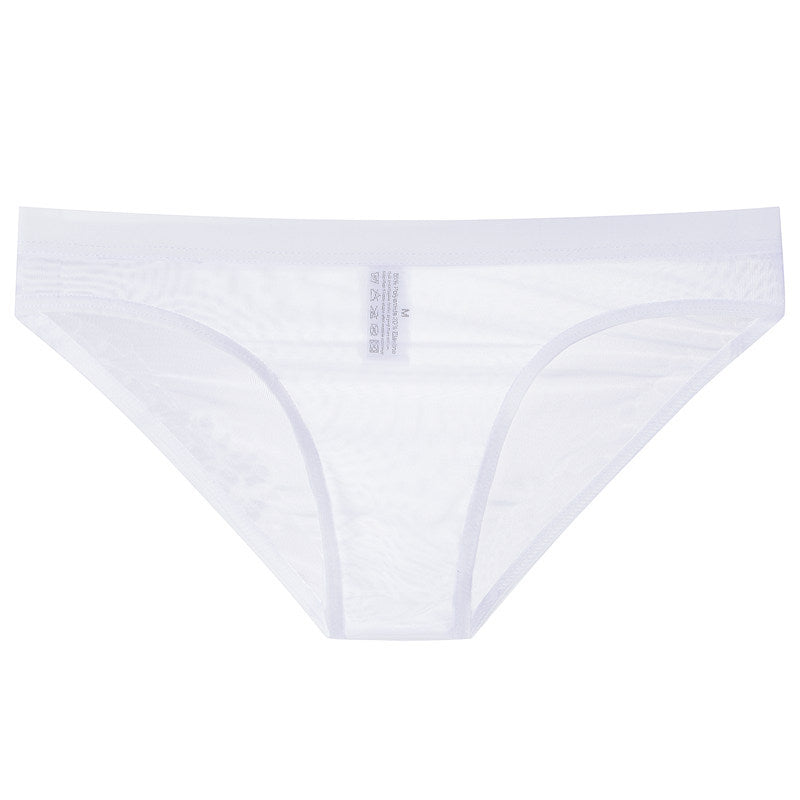 Men's Nude Feel Transparent Thin Mesh Briefs