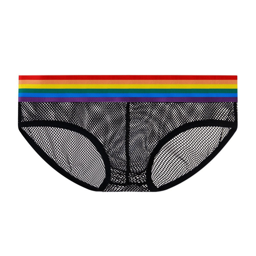 Men's Mesh Rainbow Belt Underwear