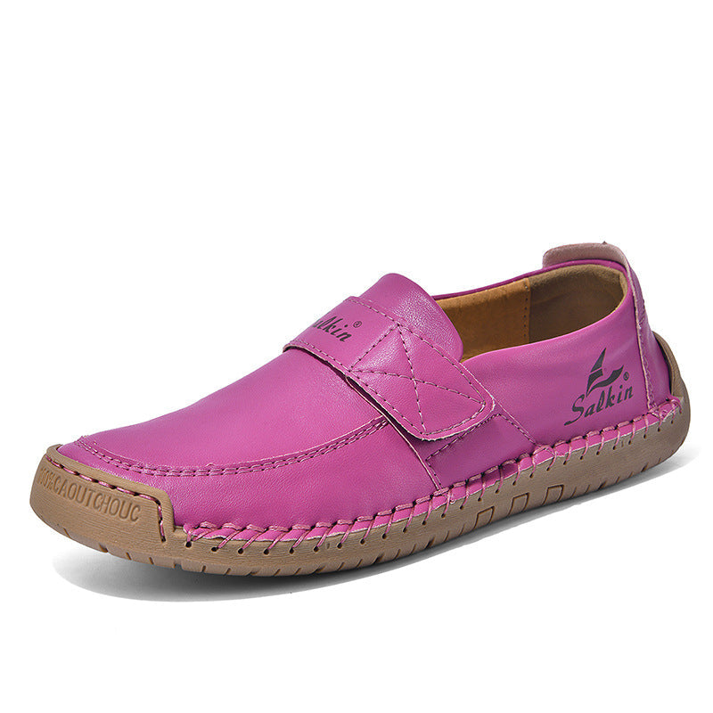 Autumn Leisure Hand-stitched Leather Shoes