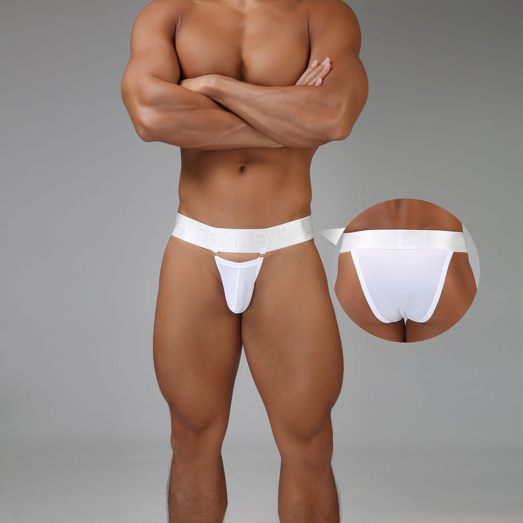 Mens Ultra-thin Mesh Briefs With A Wide Waistband And Semi-hugging Fit