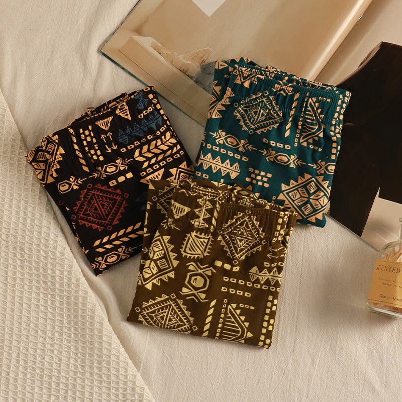Men's American-style Retro Ethnic Boxers